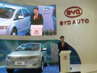 Chinese Car Maker BYD at 2010 Detroit Auto Show
