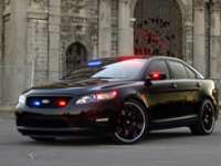 New Stealth Ford Police Interceptor Mixes Muscle and Mystery at 2010 SEMA Show - VIDEO ENHANCED